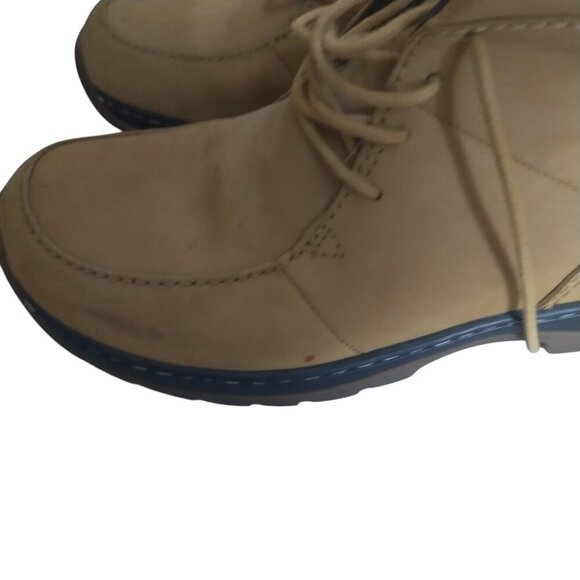 TIMBERLAND MEN'S SIZE 7 BEIGE ANKLE CHUKKA HIKING BOOTS/SHOES CLASSIC OUTDOOR - Picture 5 of 10